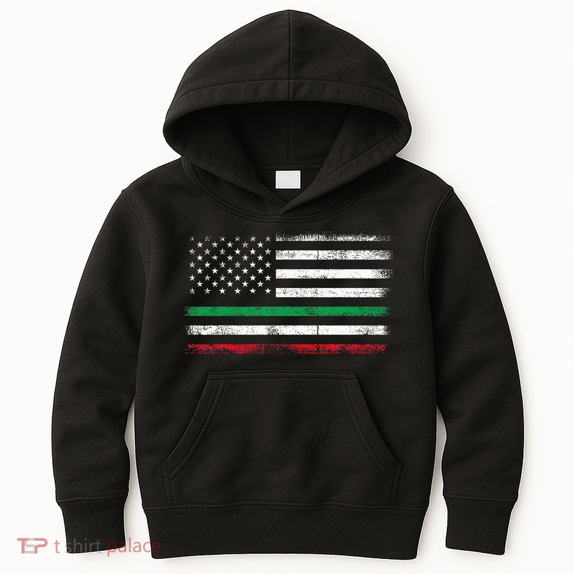 Italian American Flag Italy Flag Kids Hoodie