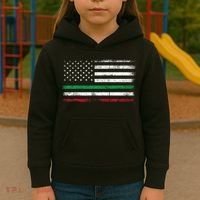 Italian American Flag Italy Flag Kids Hoodie thumb 3
