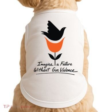 Imagine A Future Without Gun Violence Tee For Gun Control Doggie Tank