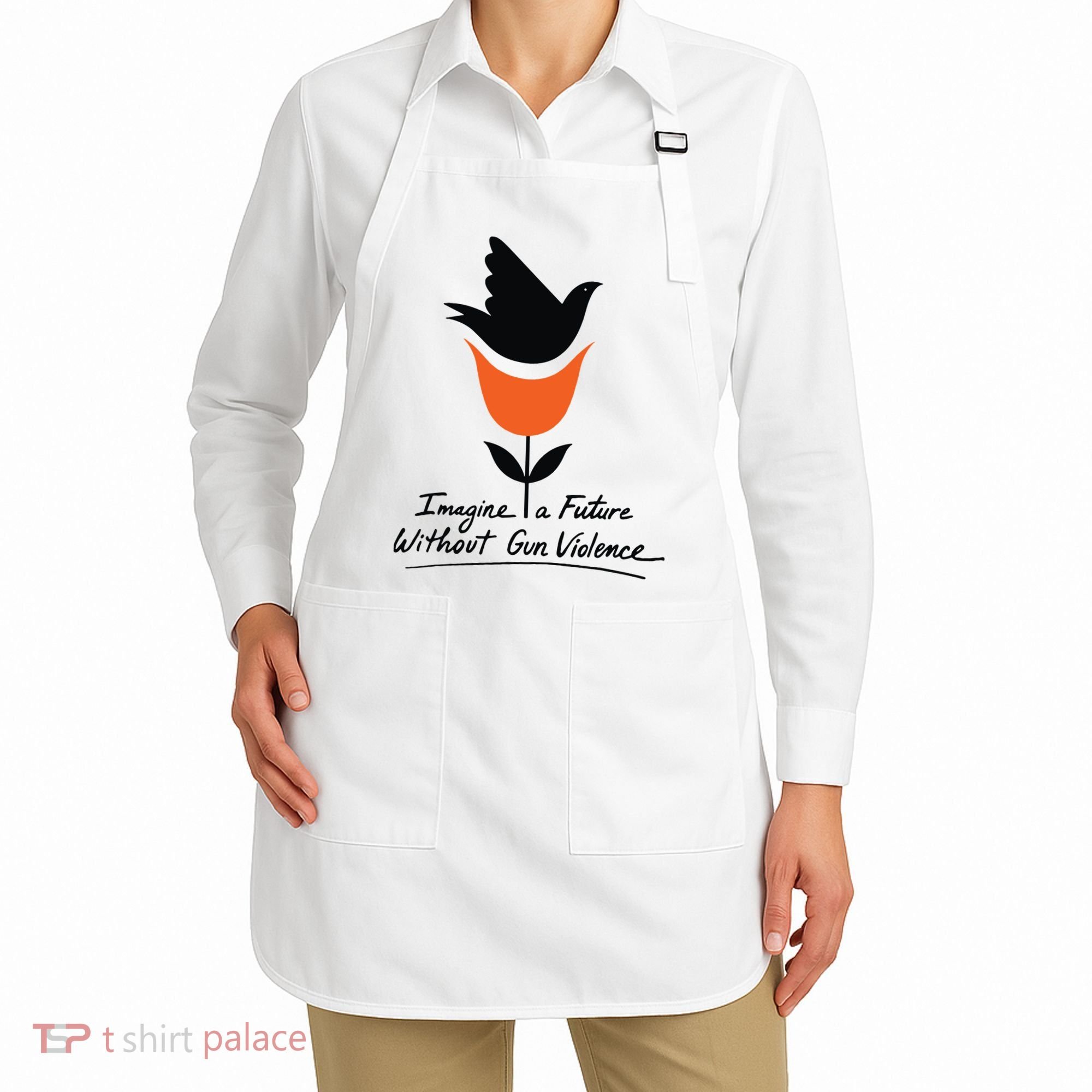 Imagine A Future Without Gun Violence Tee For Gun Control Apron