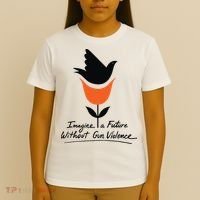 Imagine A Future Without Gun Violence Tee For Gun Control T-Shirt thumb 4