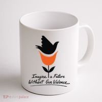 Imagine A Future Without Gun Violence Tee For Gun Control Coffee Mug thumb 1