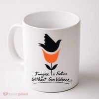 Imagine A Future Without Gun Violence Tee For Gun Control Coffee Mug thumb 0