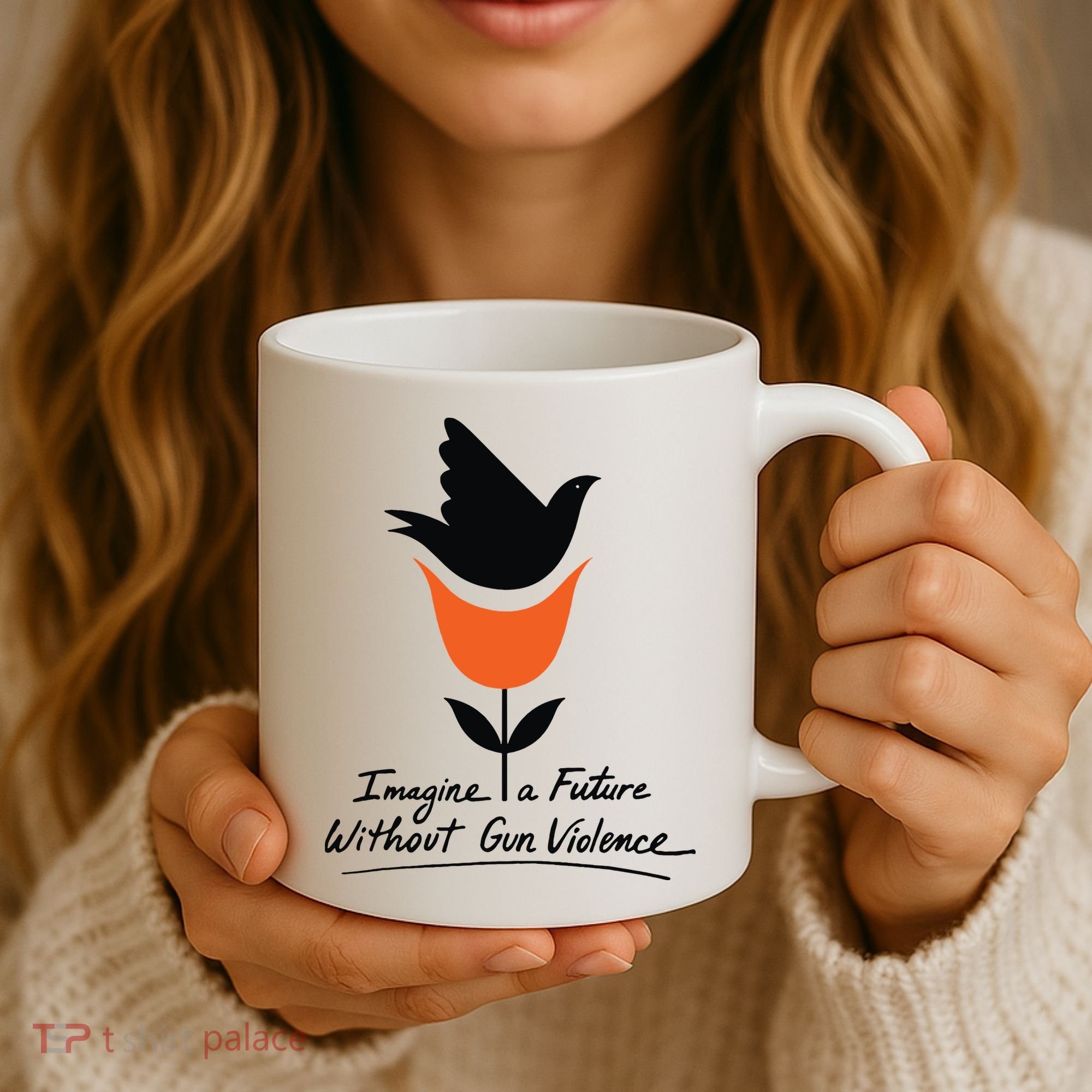 Imagine A Future Without Gun Violence Tee For Gun Control Coffee Mug