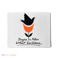 Imagine A Future Without Gun Violence Tee For Gun Control Mousepad thumb 0