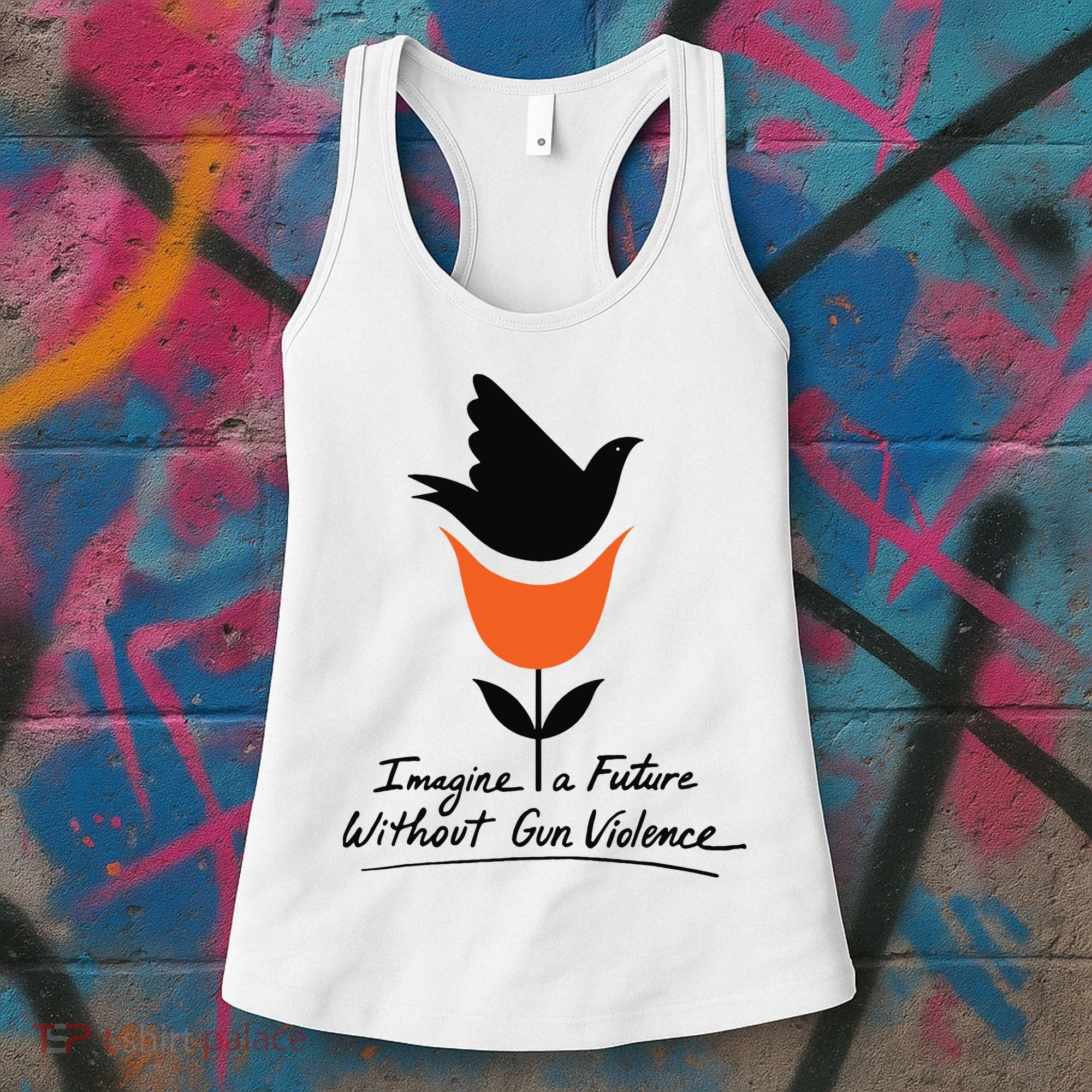 Imagine A Future Without Gun Violence Tee For Gun Control Women's Tank Top