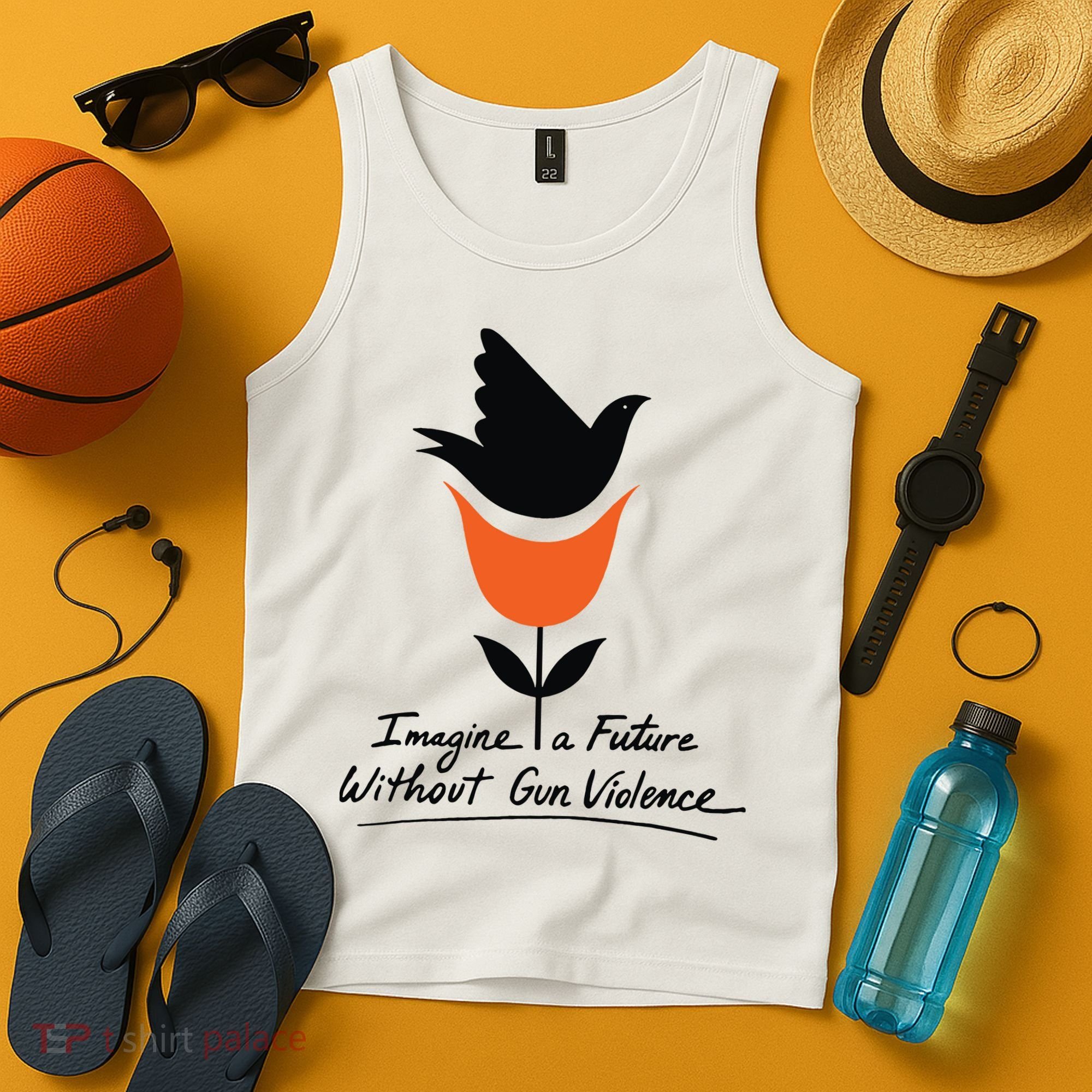 Imagine A Future Without Gun Violence Tee For Gun Control Tank Top