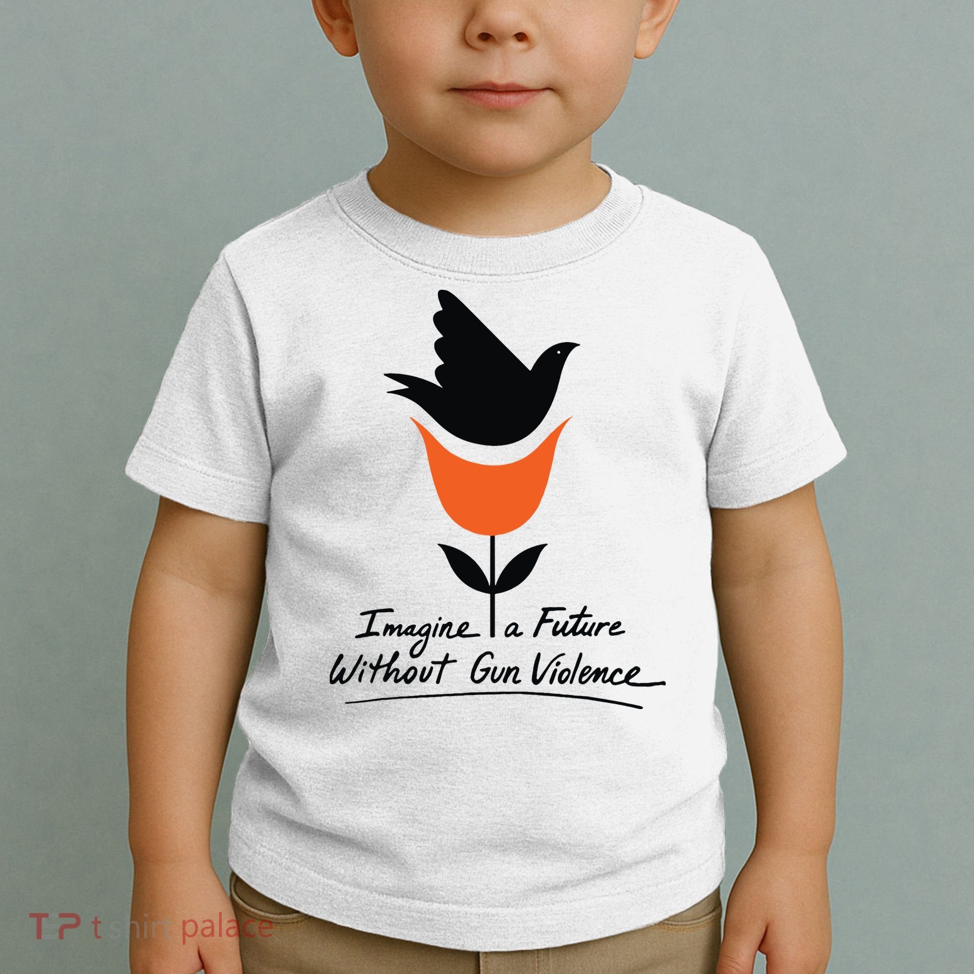 Imagine A Future Without Gun Violence Tee For Gun Control Toddler T-Shirt