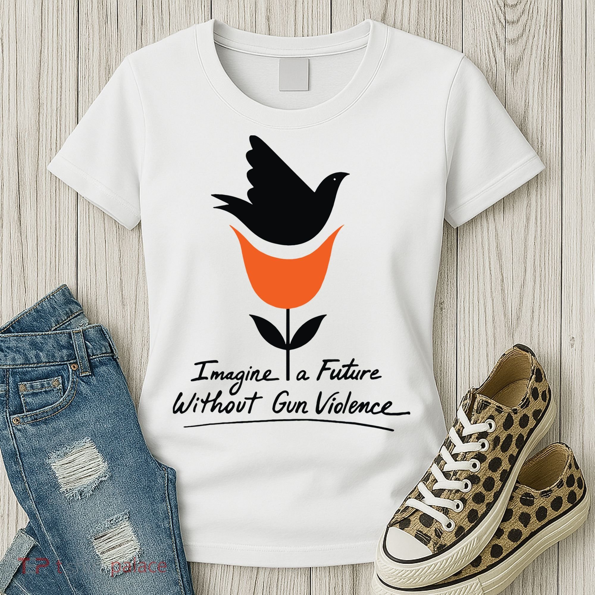 Imagine A Future Without Gun Violence Tee For Gun Control Women's T-Shirt