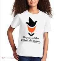 Imagine A Future Without Gun Violence Tee For Gun Control Kids T-Shirt thumb 2