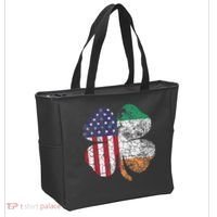 Irish American Flag Ireland Flag ST PATRICKS DAY Gift Lucky Tote Bag thumb 2