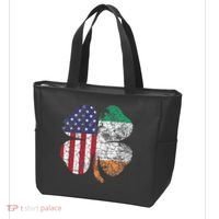 Irish American Flag Ireland Flag ST PATRICKS DAY Gift Lucky Tote Bag thumb 3