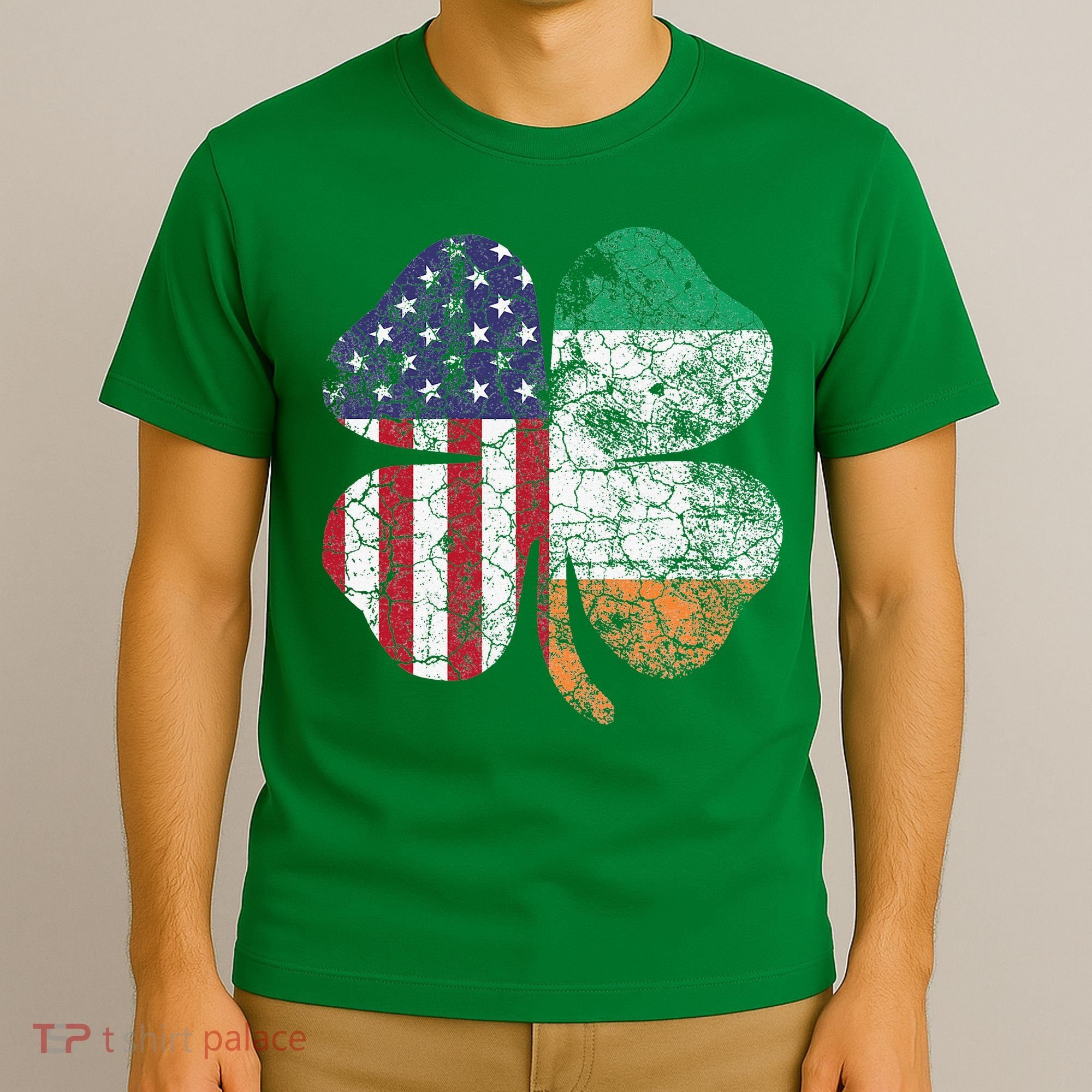 Irish American Flag Ireland Flag ST PATRICKS DAY Gift Lucky T-Shirt