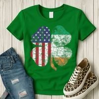 Irish American Flag Ireland Flag ST PATRICKS DAY Gift Lucky Women's T-Shirt thumb 3