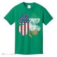Irish American Flag Ireland Flag ST PATRICKS DAY Gift Lucky Kids T-Shirt thumb 0