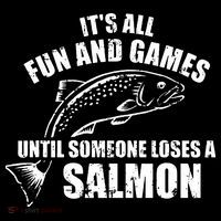 Its All Fun And Games Until Someone Loses A Salmon Fishing Coffee Mug thumb 5