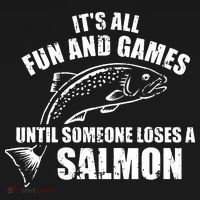 Its All Fun And Games Until Someone Loses A Salmon Fishing Women's Hoodie thumb 2