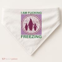 I Am Fucking Freezing USA-Made Doggie Bandana thumb 0