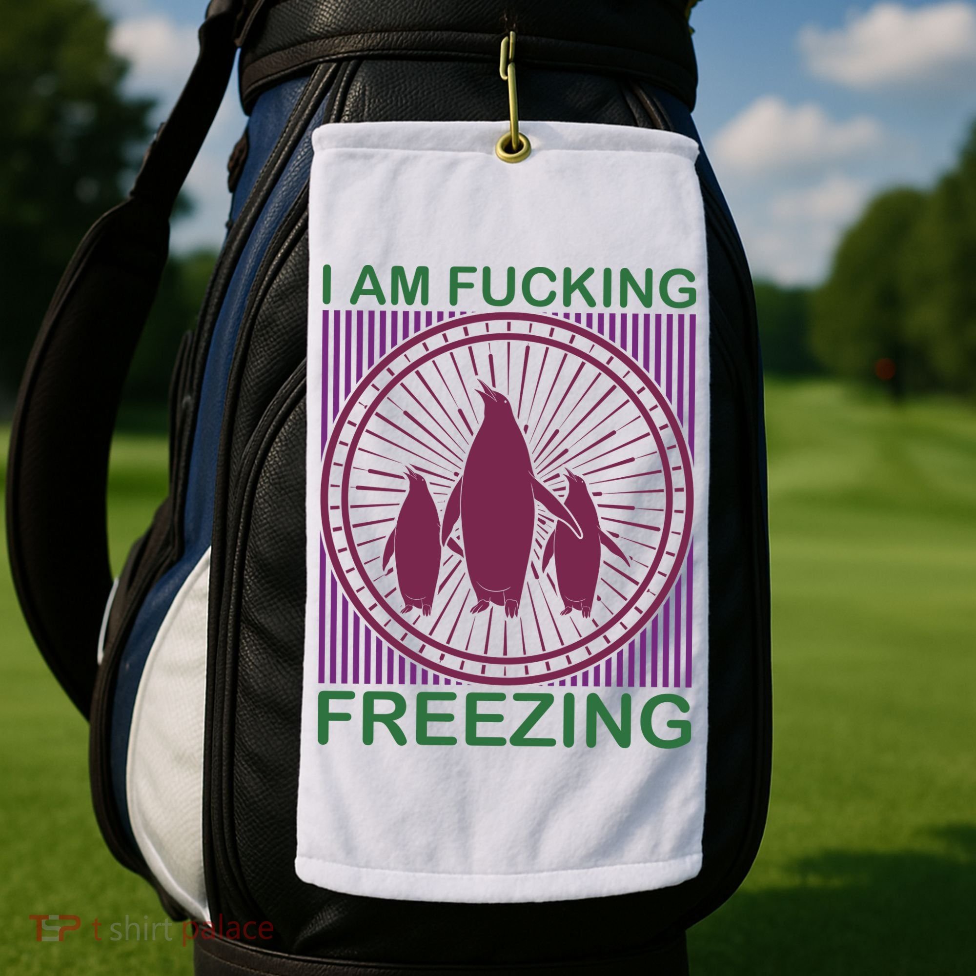 I Am Fucking Freezing Golf Towel