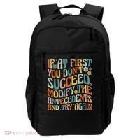If At First You Dont Succeed Behavior Teacher ABA Therapist Backpack thumb 0