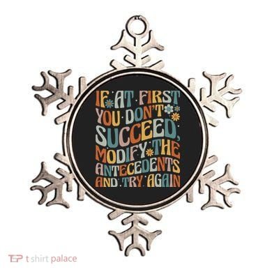 If At First You Dont Succeed Behavior Teacher ABA Therapist Ornament