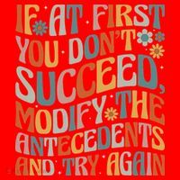 If At First You Dont Succeed Behavior Teacher ABA Therapist Santa Hat thumb 1