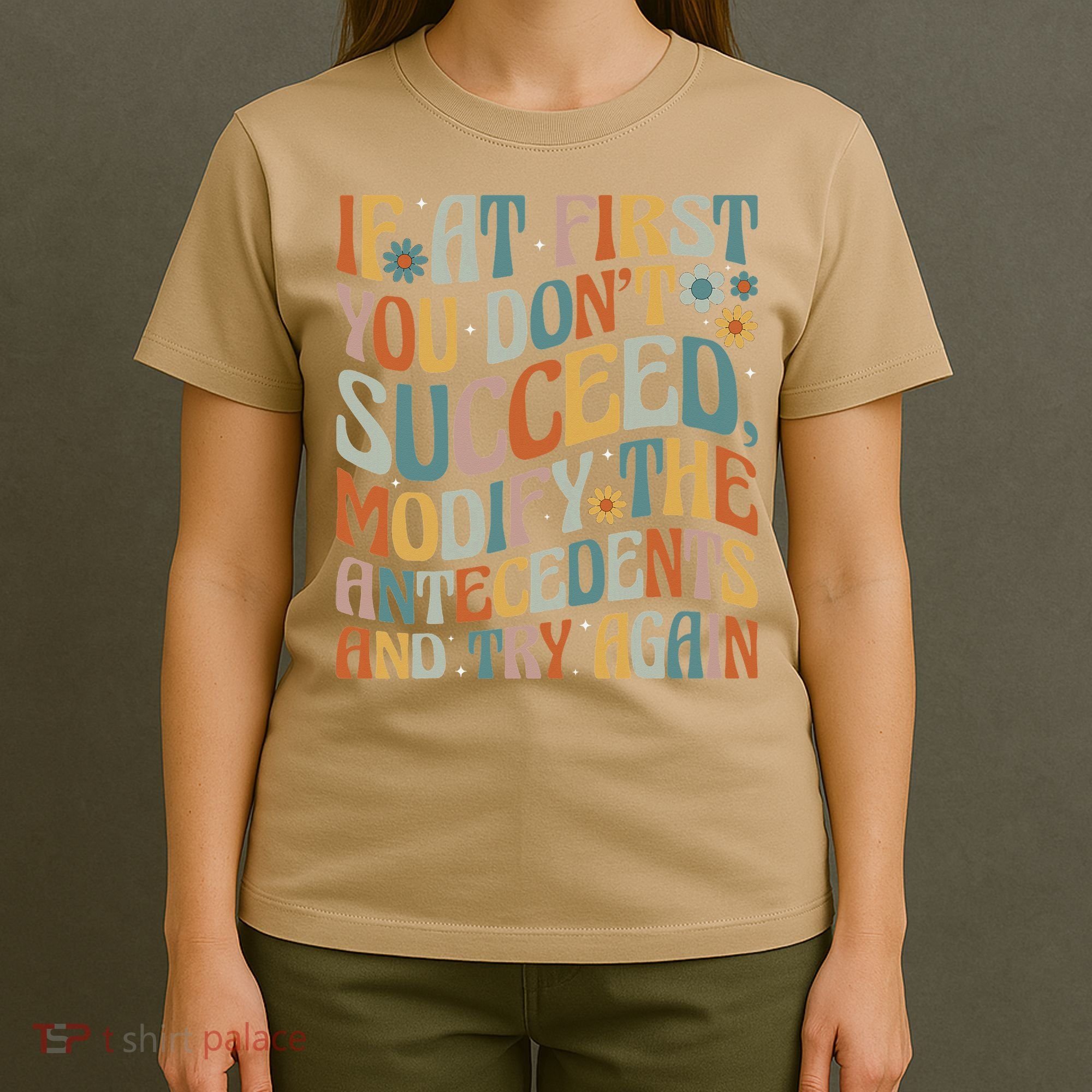 If At First You Dont Succeed Behavior Teacher ABA Therapist T-Shirt