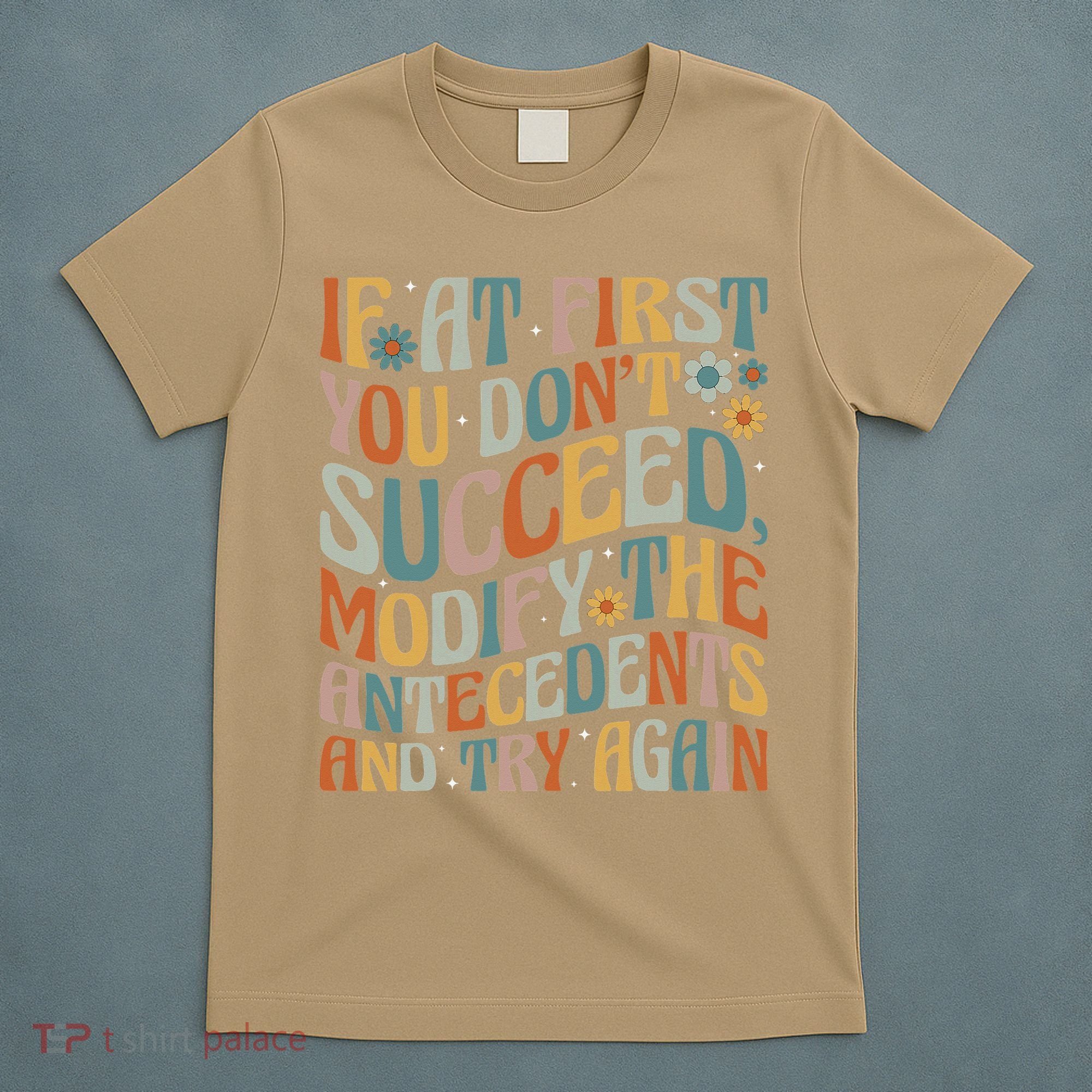 If At First You Dont Succeed Behavior Teacher ABA Therapist T-Shirt
