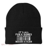 Its All Fun And Games Until Someone Misses A Scan Postal Beanie thumb 0