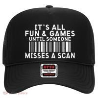 Its All Fun And Games Until Someone Misses A Scan Postal Hat thumb 0