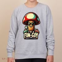 IM A Fun Guy Amusing Mushroom EnthusiastS Funny Pun Women's Sweatshirt thumb 0