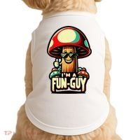 IM A Fun Guy Amusing Mushroom EnthusiastS Funny Pun Doggie Tank thumb 0