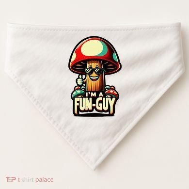 IM A Fun Guy Amusing Mushroom EnthusiastS Funny Pun USA-Made Doggie Bandana