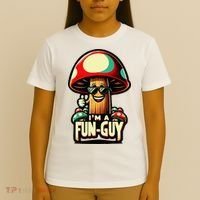 IM A Fun Guy Amusing Mushroom EnthusiastS Funny Pun T-Shirt thumb 4
