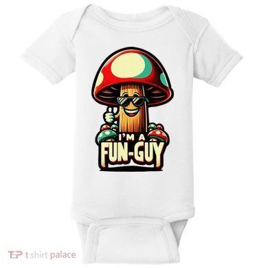 IM A Fun Guy Amusing Mushroom EnthusiastS Funny Pun Baby Bodysuit
