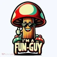 IM A Fun Guy Amusing Mushroom EnthusiastS Funny Pun Baby Bodysuit thumb 2
