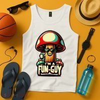 IM A Fun Guy Amusing Mushroom EnthusiastS Funny Pun Tank Top thumb 4
