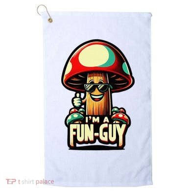 IM A Fun Guy Amusing Mushroom EnthusiastS Funny Pun Golf Towel