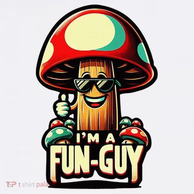 IM A Fun Guy Amusing Mushroom EnthusiastS Funny Pun Golf Towel