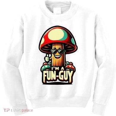 IM A Fun Guy Amusing Mushroom EnthusiastS Funny Pun Kids Sweatshirt