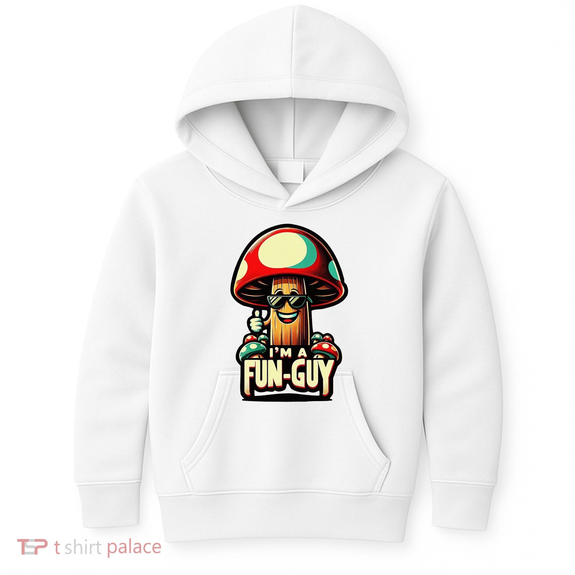 IM A Fun Guy Amusing Mushroom EnthusiastS Funny Pun Kids Hoodie