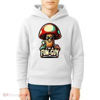 IM A Fun Guy Amusing Mushroom EnthusiastS Funny Pun Kids Hoodie thumb 4