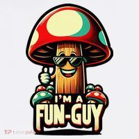 IM A Fun Guy Amusing Mushroom EnthusiastS Funny Pun Kids Long Sleeve Shirt thumb 2