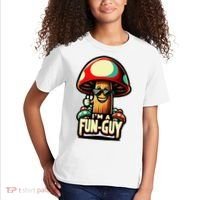 IM A Fun Guy Amusing Mushroom EnthusiastS Funny Pun Kids T-Shirt thumb 2