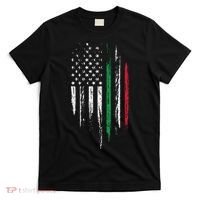 Italian American Flag Combo Italy USA Italia Patriotic Gift T-Shirt thumb 0