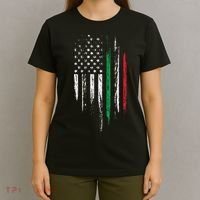 Italian American Flag Combo Italy USA Italia Patriotic Gift T-Shirt thumb 4