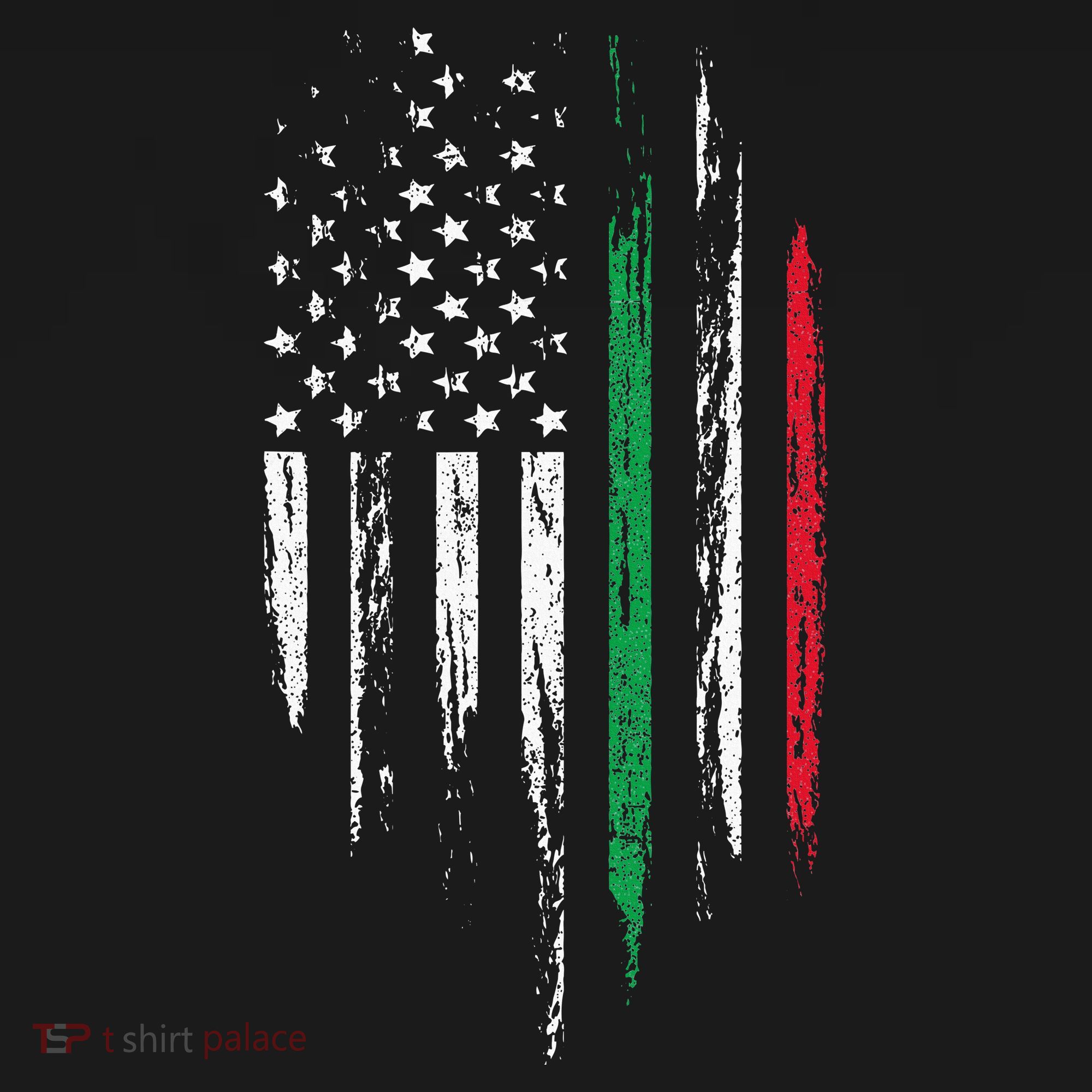 Italian American Flag Combo Italy USA Italia Patriotic Gift Women's Tank Top