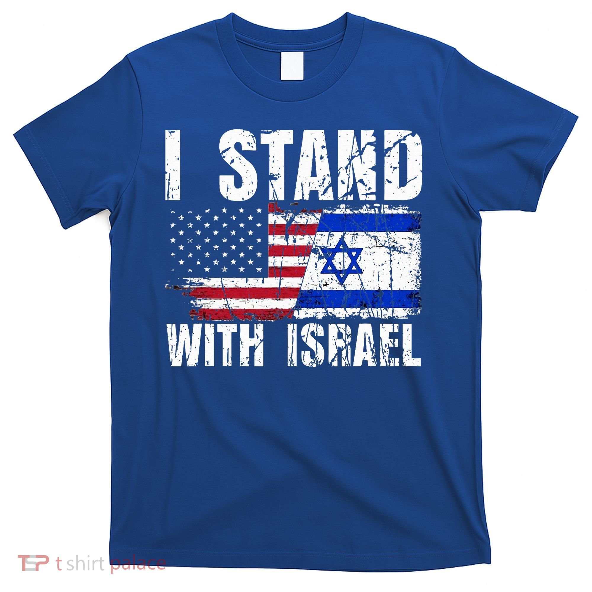 Israeli American Flag Pride Israel Usa Star Of Jerusalem T-Shirt