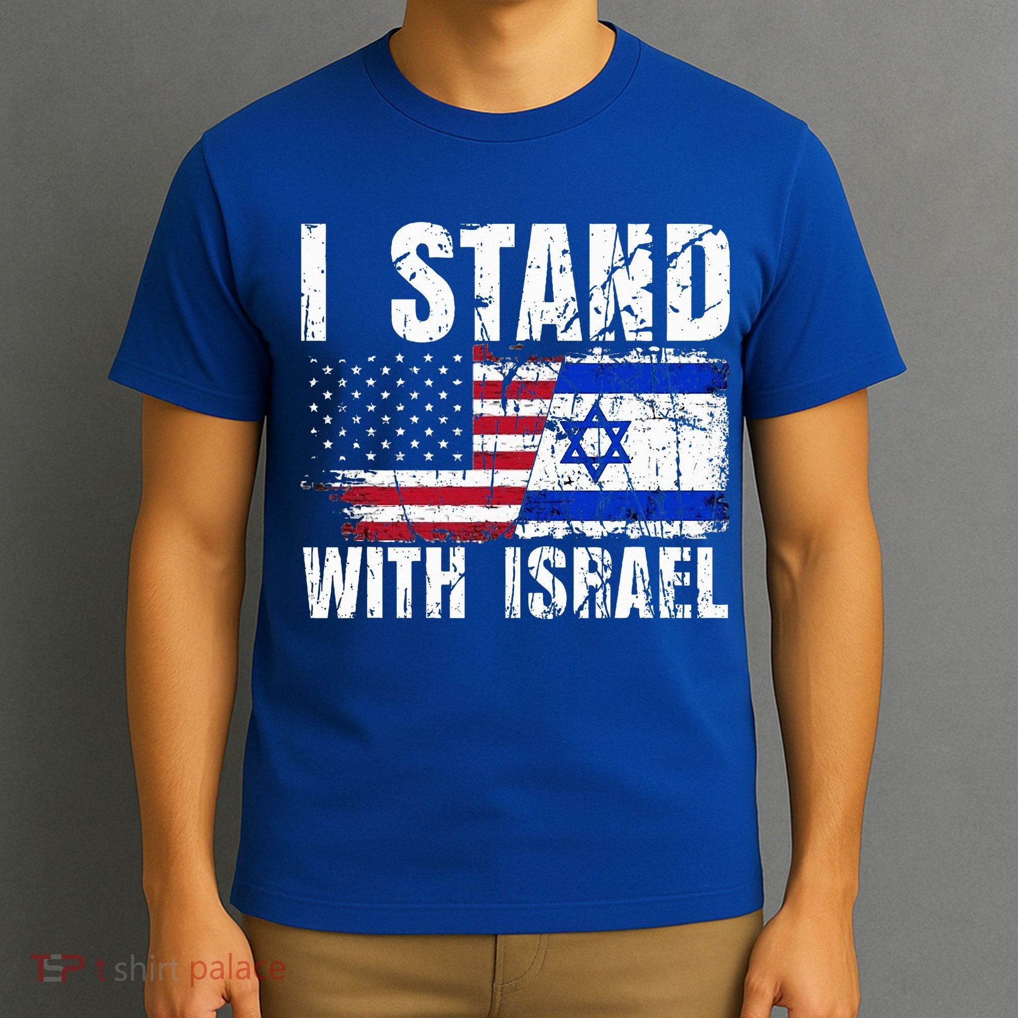 Israeli American Flag Pride Israel Usa Star Of Jerusalem T-Shirt