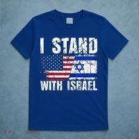 Israeli American Flag Pride Israel Usa Star Of Jerusalem T-Shirt thumb 5